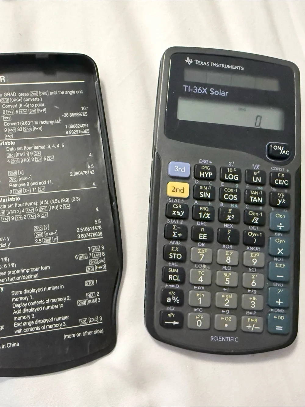 Texas Instruments Black Hard Shell Calculator Cover - Picture 2 of 3